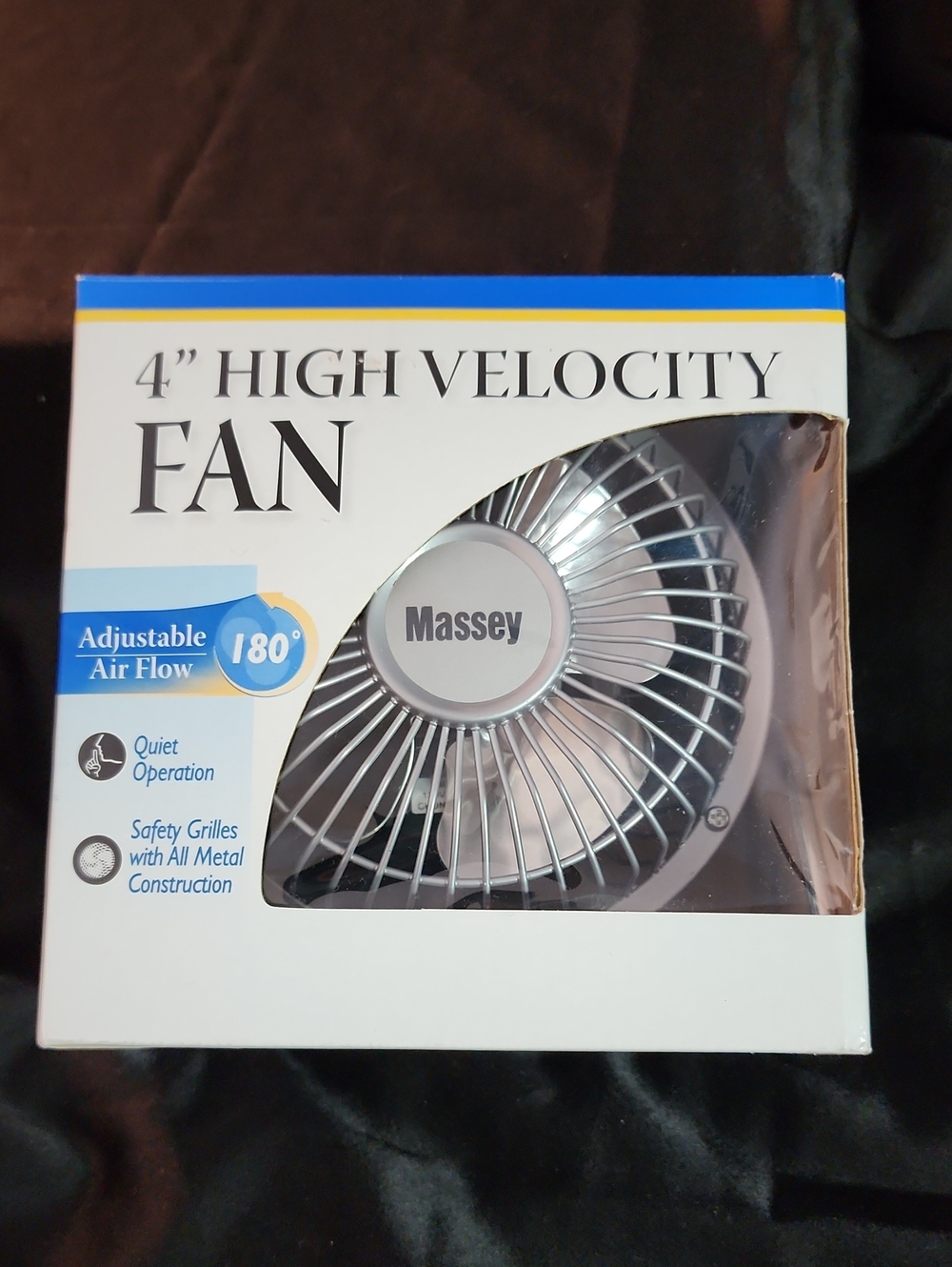 4" High Velocity Fan - Silver